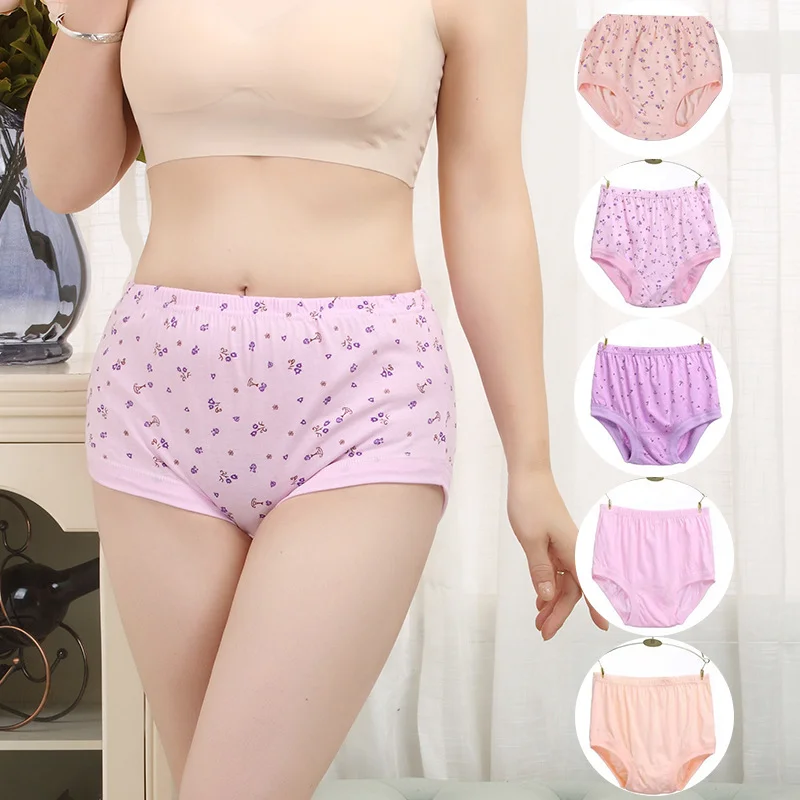 💥New Hot sales🔥2024 New High-Waist Cotton Plus Size Panties for Women
