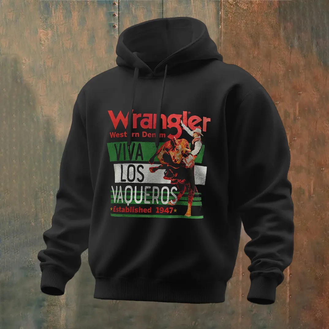 Stylish Cowboy Graphic Design Men's Hoodie