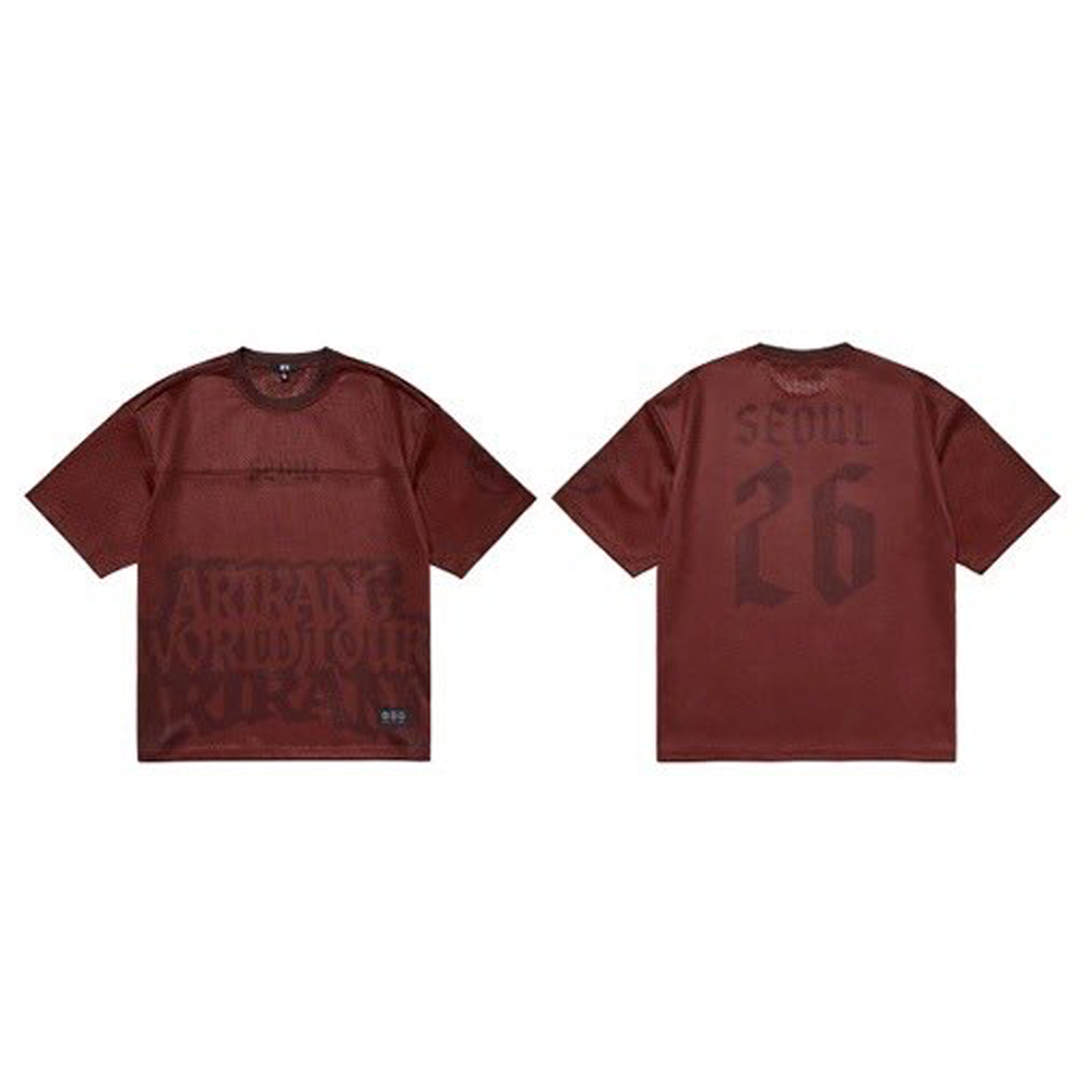 【BTS】TOUR JERSEY SEOUL（BR_M）限定　Mサイズ BTS ARIRANG Tour Mesh Jersey Burgundy