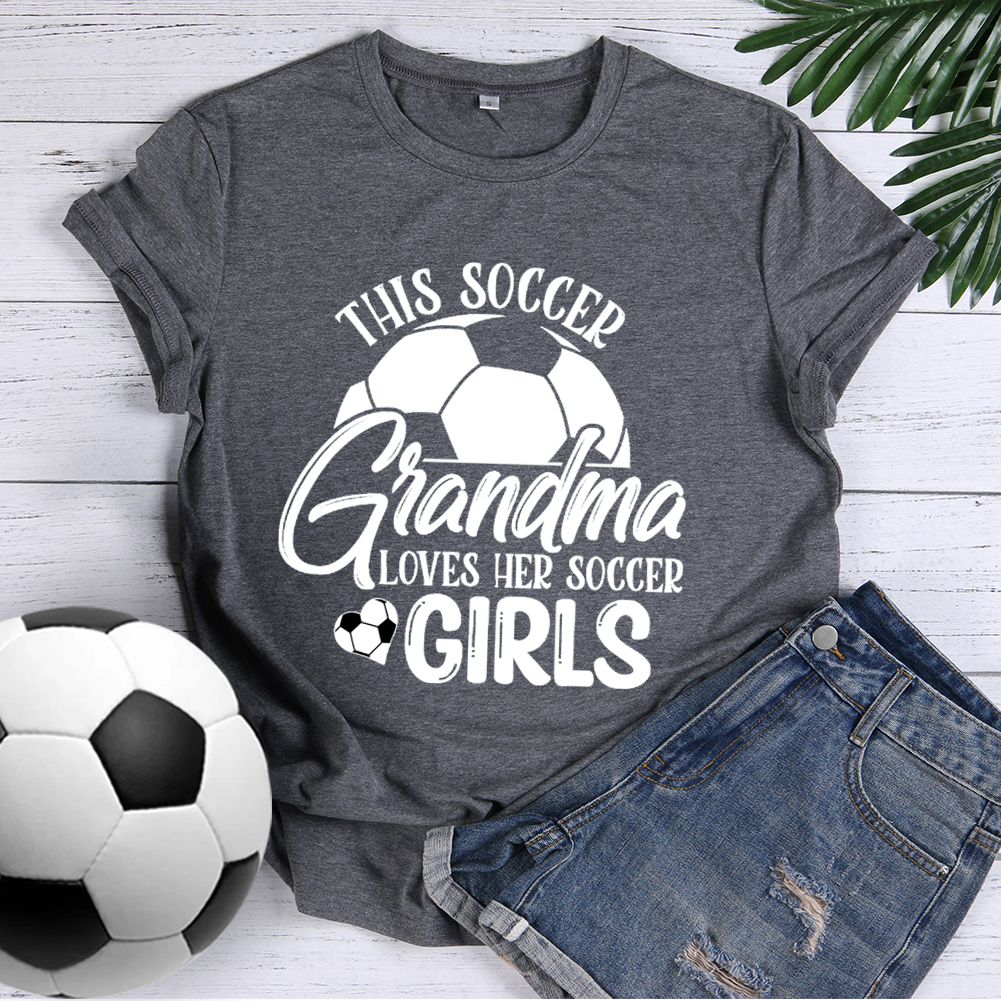 This soccer grandma loves her soccer girl T-Shirt Tee-014473-Guru-buzz