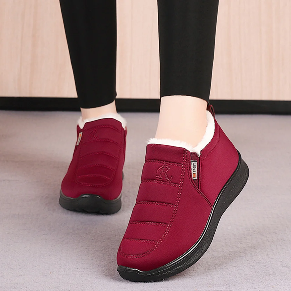 Smiledeer Winter thickened and warm non-slip waterproof women's cotton shoes