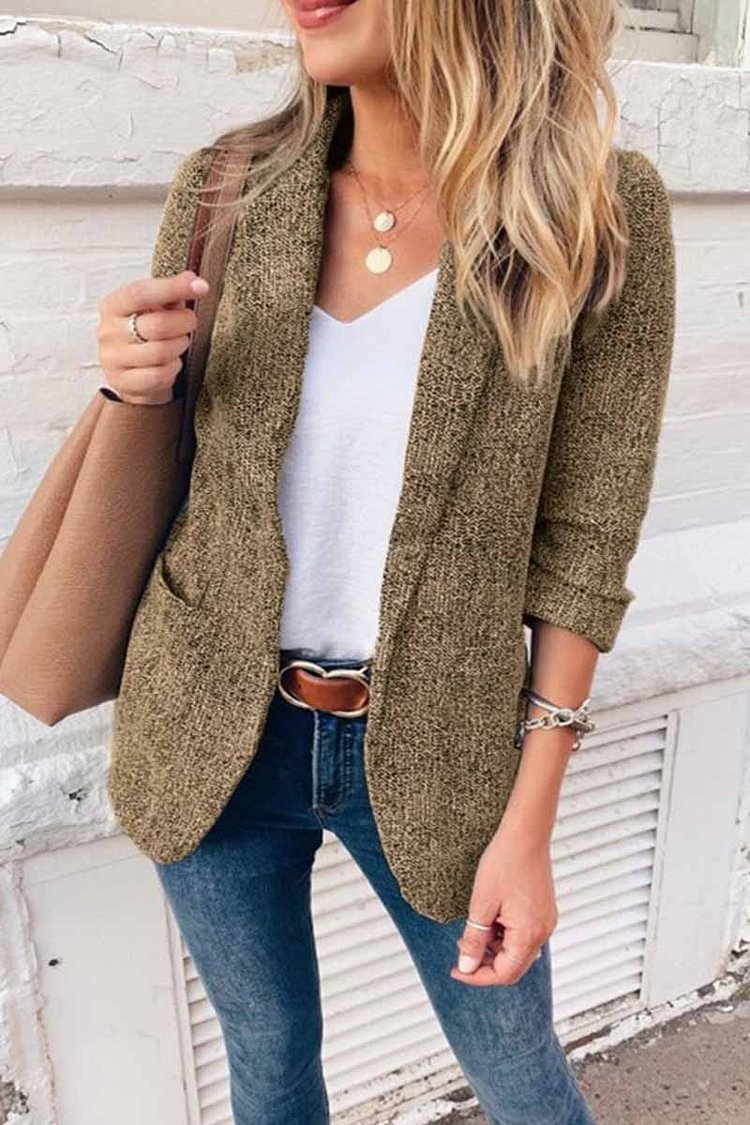 Solid Color Blazer