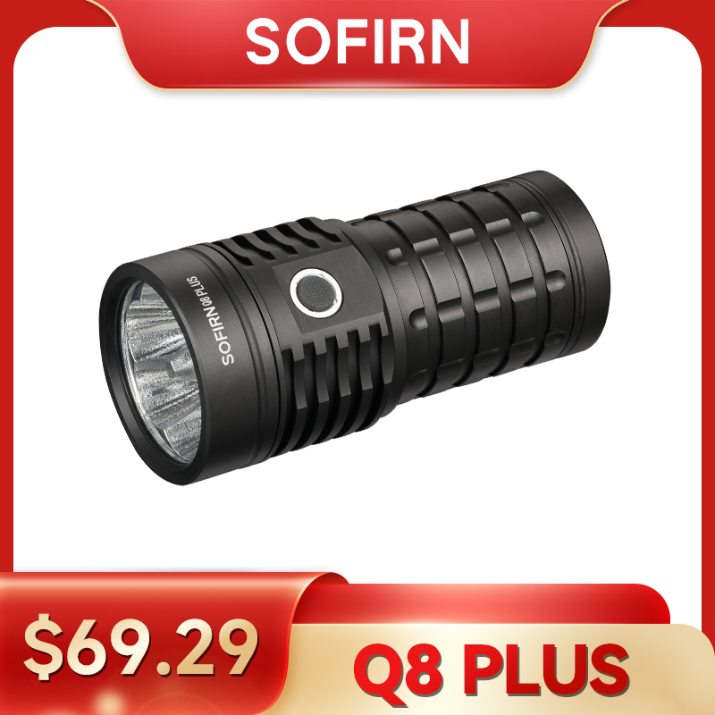 Sofirn Q8Plus 16000lm Powerful Flashlight, Rechargeable