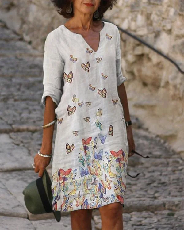 fashion butterfly print dress p591062