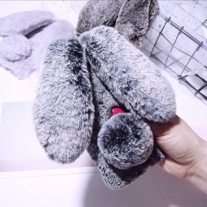 4 Colors Kawaii Fluffy Bunny Phone Case SP1811786