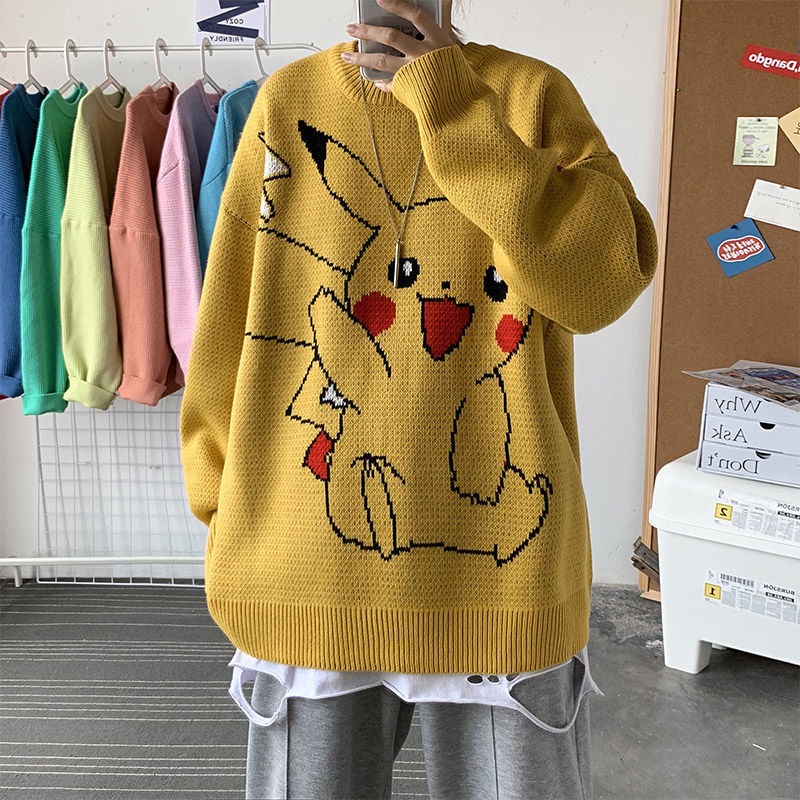 Newest Anime Pikachu Figures Kawaii Trendy Sweatshirt Pikachu Doll