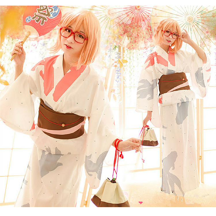 Kuriyama Mirai Kimono Cosplay Costume SP154526