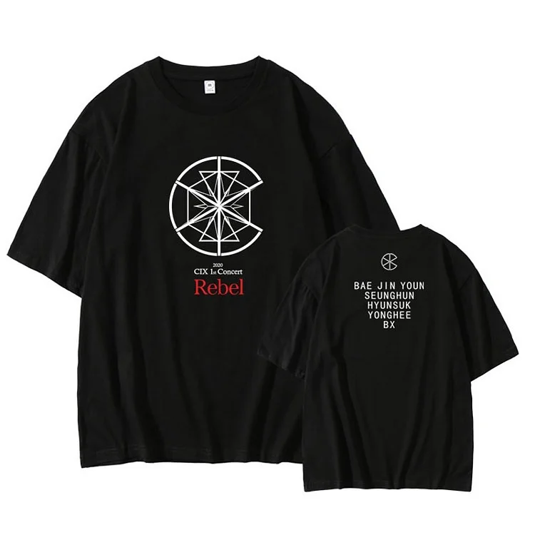 CIX 1st Concert Rebel Member Name T-shirt