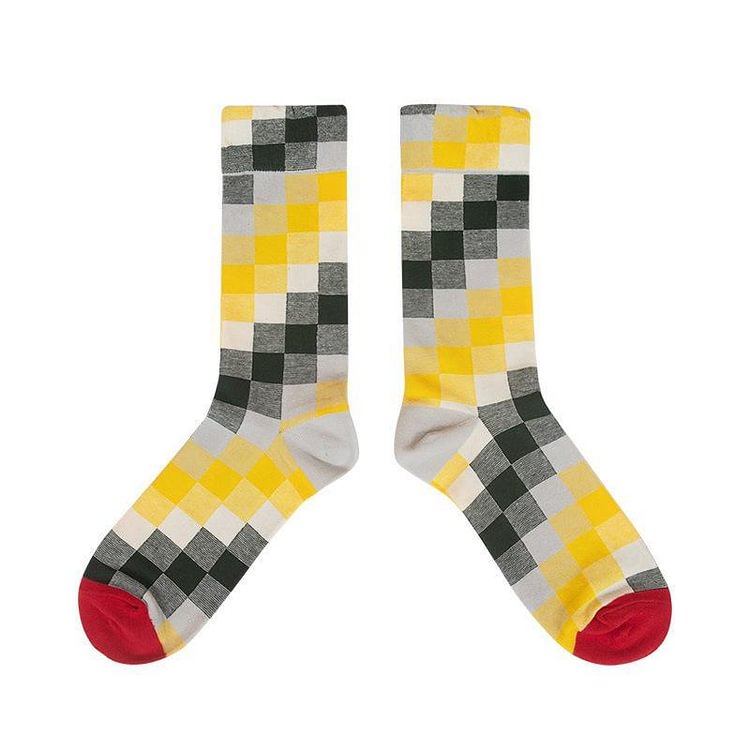 Muiticolor Plaid Socks
