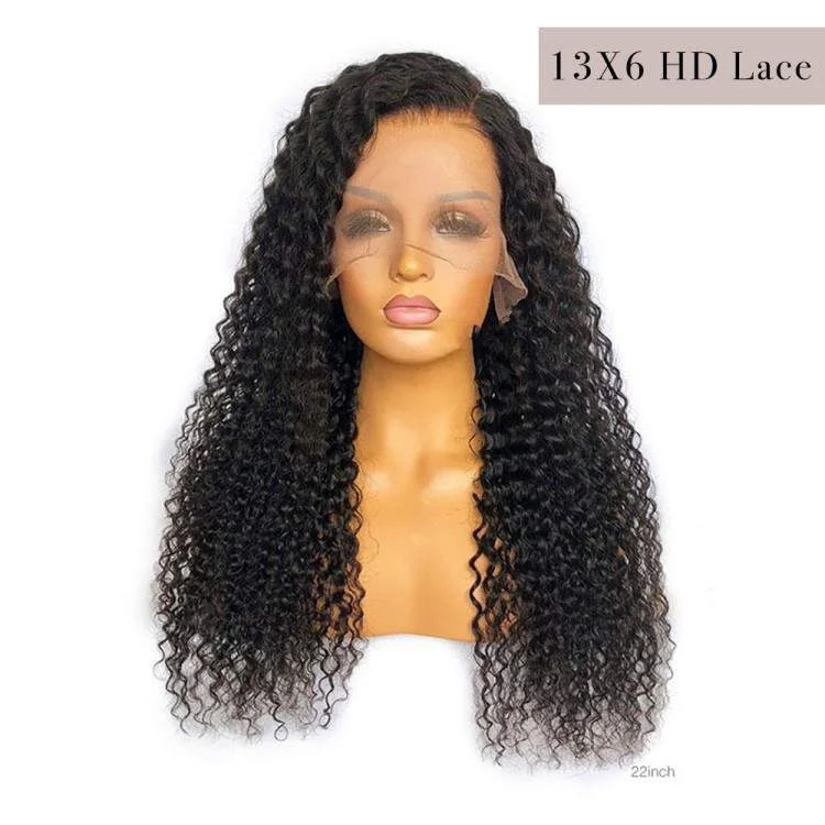 Pre-Made Clearn Hairline| Curly Swiss HD Lace/Diamond Fake Scalp 13x6 Lace Frontal Wig