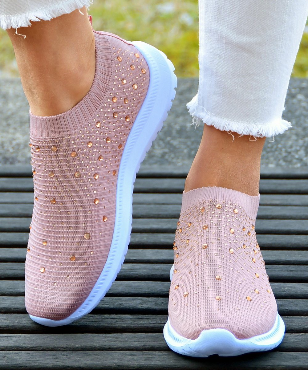 nike slip on pink