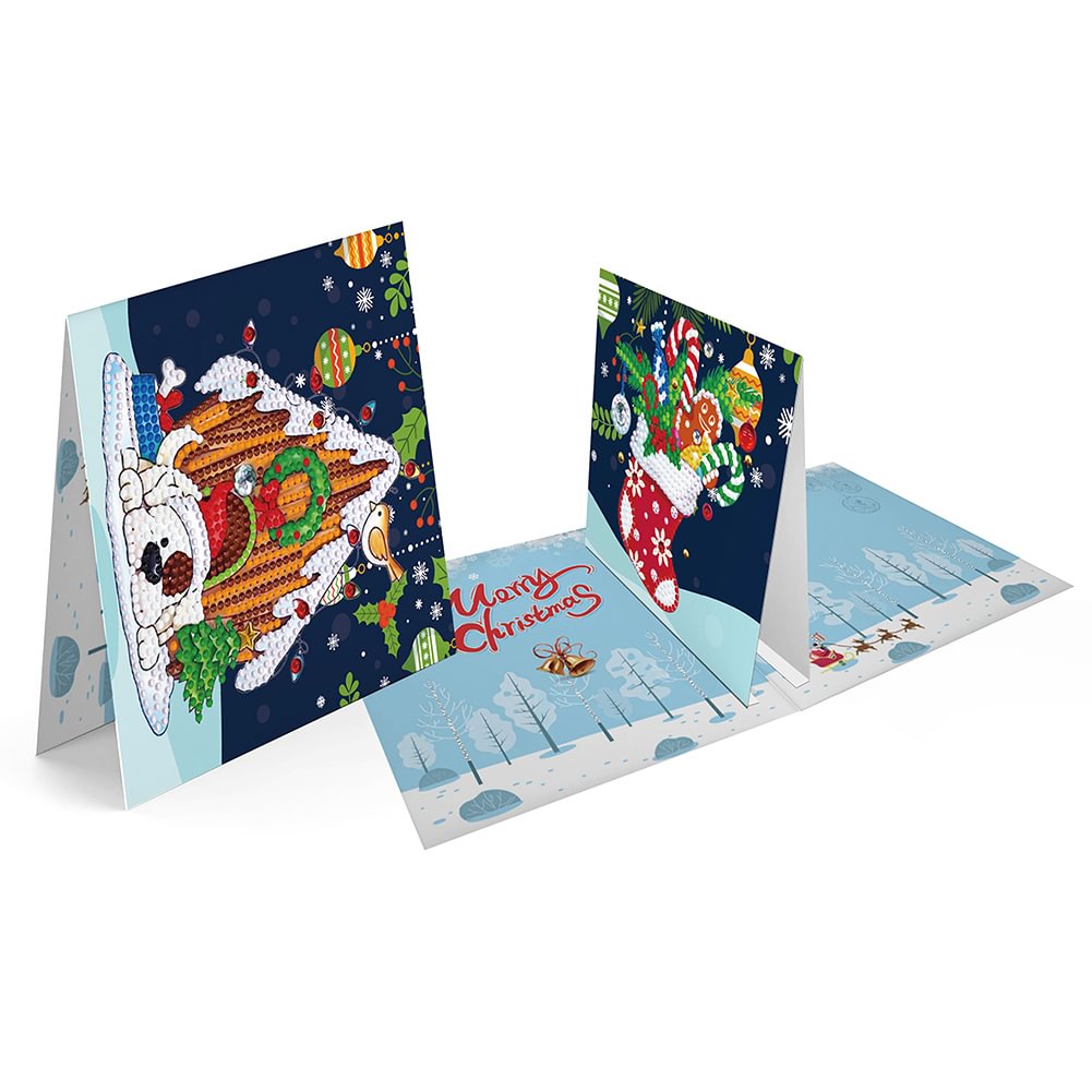 Pcs Christmas Card Diy Diamond Painting Kits