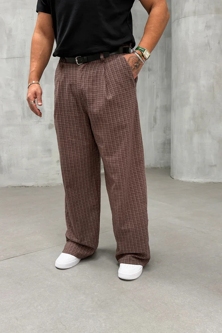 Men's Plaid Casual Pants