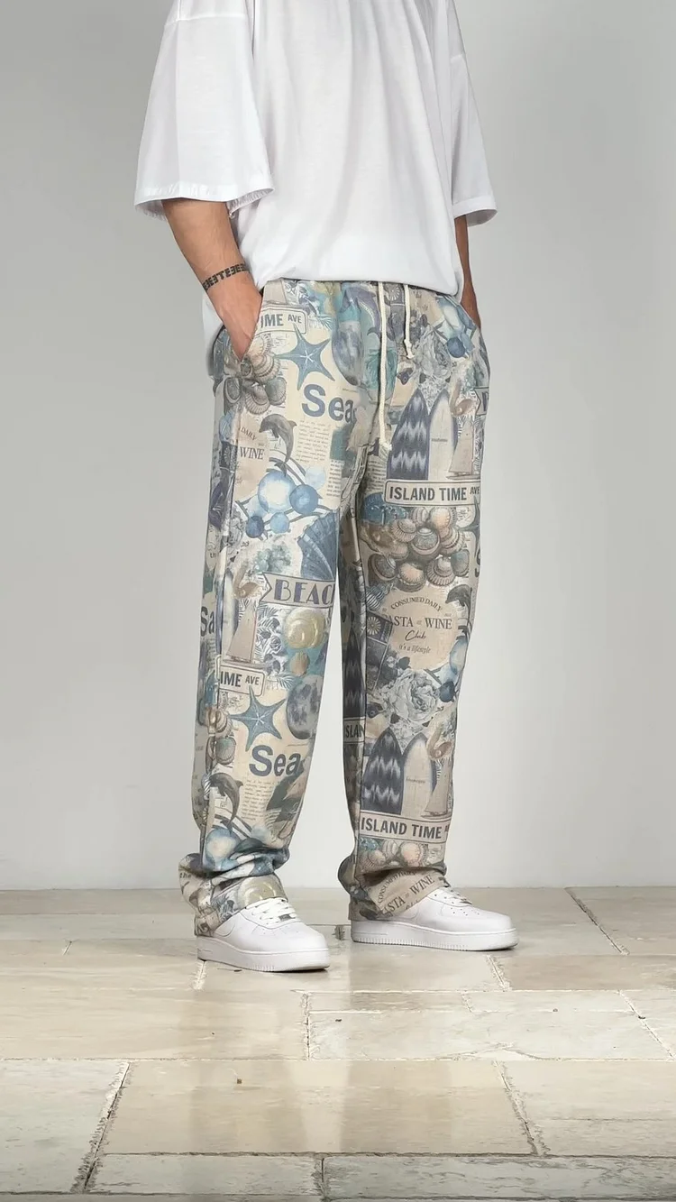 Printed Men's Casual Pants