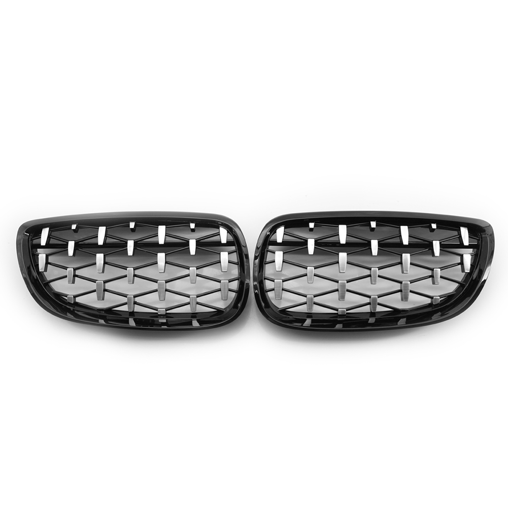 1 Pair Diamond Kidney Grille Grill Chromed Black for BMW E92 E93 M3 2-Door, 501 Original
1 Pair Diamond Kidney Grille Grill Chromed Black for BMW E92 E93 M3 2-Door, 501 Original