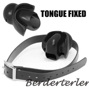pornhint Pornhint PU Leather Tongue Fixed Open Mouth Gag BDSM Bondage Flirting Restraint Couples