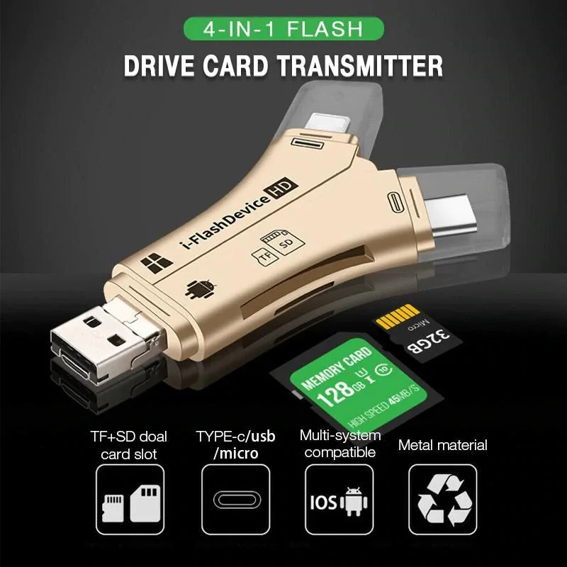 4-in-1 Flash Drive Card Transmitter
