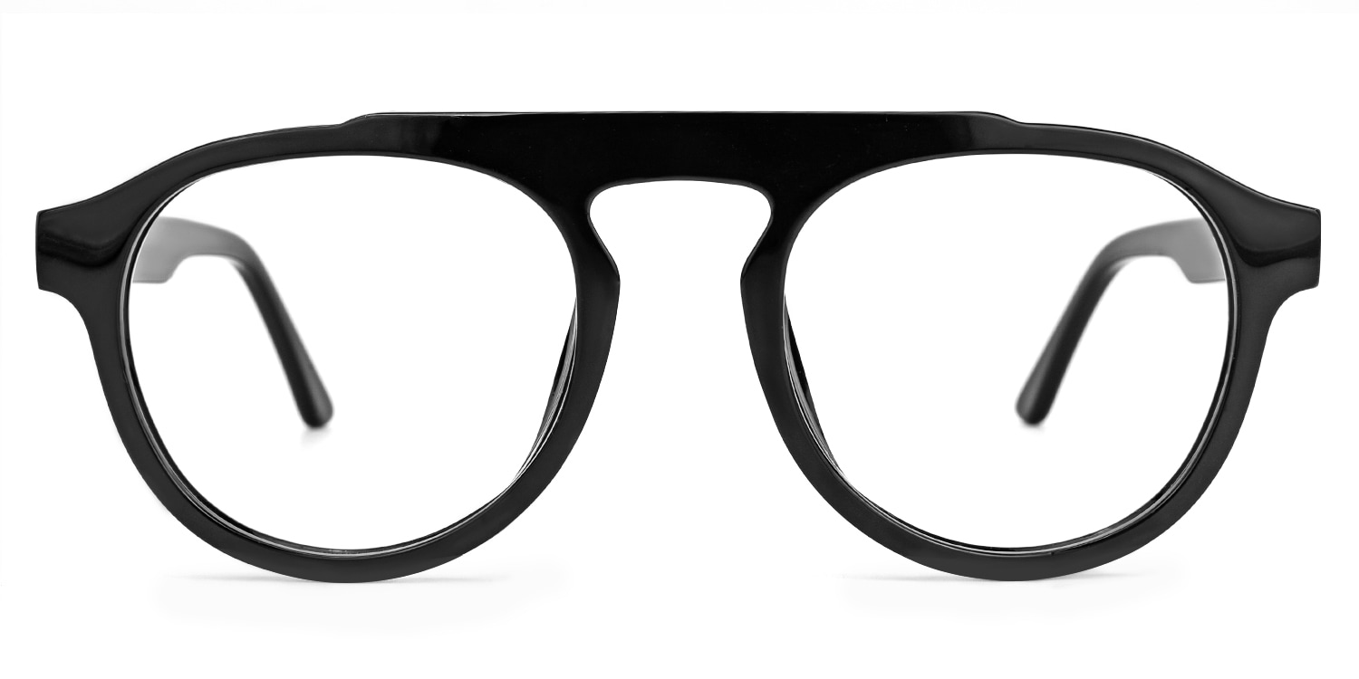 Ruhland Aviator Black Eyeglasses Vooglam UK