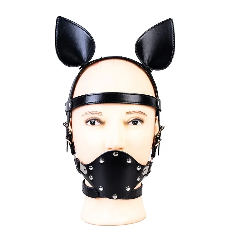 pornhint Pornhint Men's Deep Throat Cock Dildo Mouth Gag Sex Oral Toy BDSM Bondage Head Harness BDSM