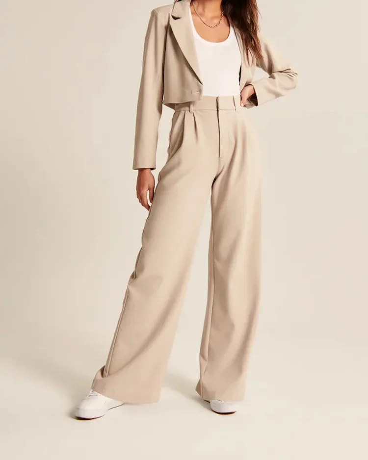 The Effortless Tailored Wide Leg Pants(Buy 2 Free Shipping)