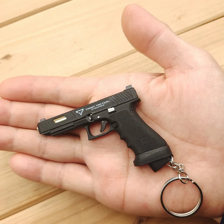 John Wick 🔥🔥 2023 New Glock G34 TTI Combat Master ToyTime Alloy Mini Pistol Keychain Toy 1:3 Scale Shell Ejection Free Assembly Mini Gun Fidget Toy