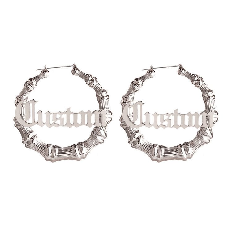 Diy Name Bamboo Earrings