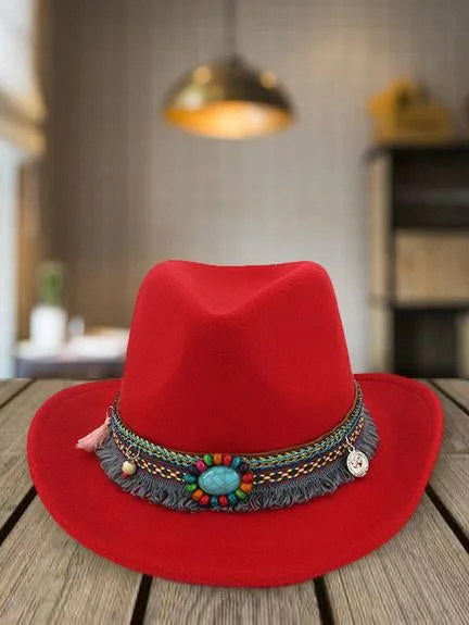 Western Turquoise Cowboy Hat