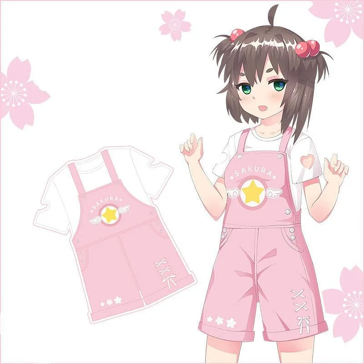 Card Captor Sakura T-Shirt/Suspender Shorts SP179673