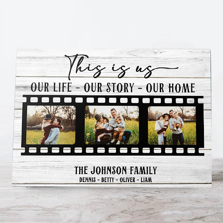Custom Photo Wooden Frame Family Photo Memorial Gifts