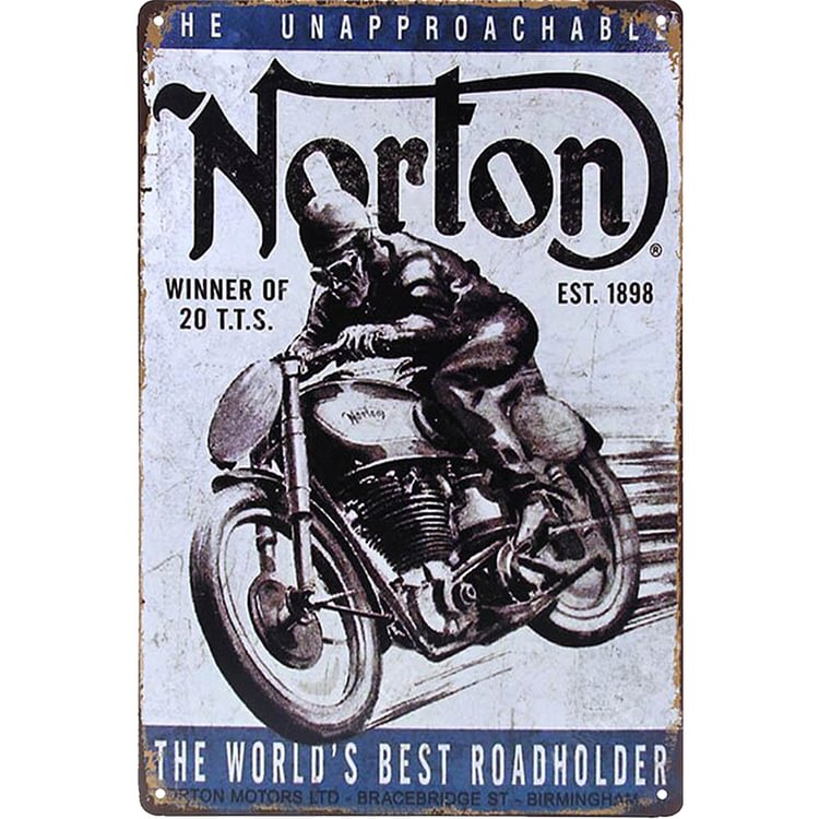 Norton Motorcycle - Vintage Tin Signs/Wooden Signs - 20*30cm/30*40cm