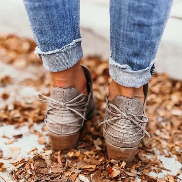 Laser Cutout Ankle Booties