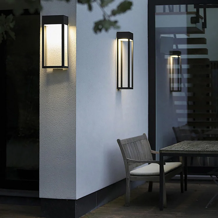Minimalist Outdoor Waterproof Villa Courtyard Hollow Design LED Exterior Wall Lamp - Appledas