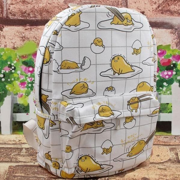 Kawaii Gudetama Canvas Backpack SP1812269