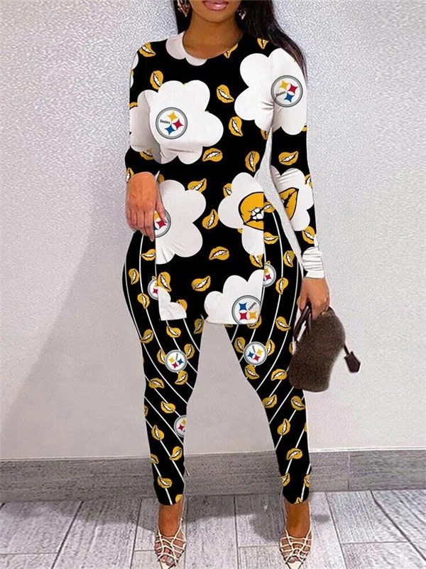 Pittsburgh Steelers
Limited Edition High Slit Shirts And Leggings Two-Piece Suits