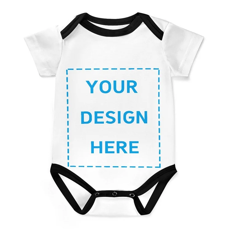 Personalized Newborn Baby Toddler Short Sleeve Rompers Crawling Jumpsuit