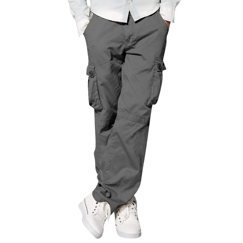 Men's Multi-Pocket Loose Casual Straight Cargo Pants