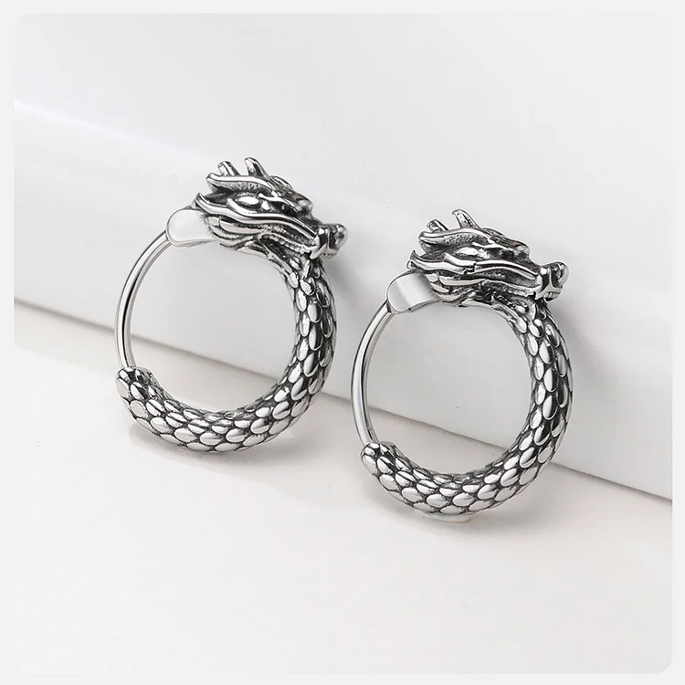 Vintage Dragon Earrings