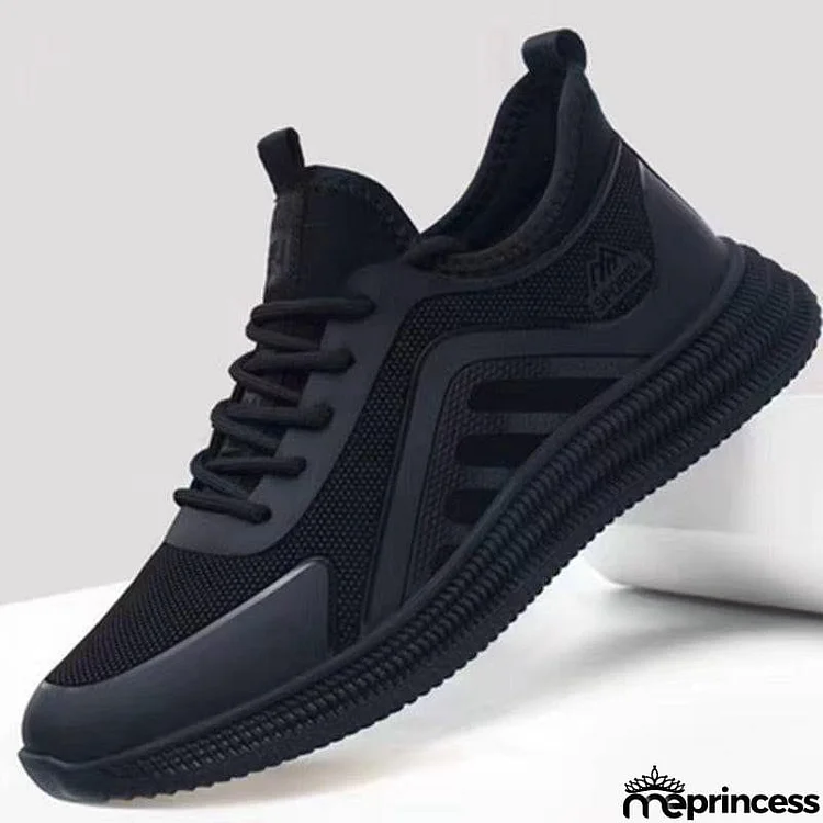 Ultra Lightweight Breathable Men's Lace Up Running Sneakers
