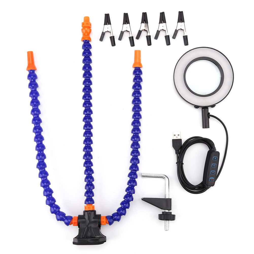 Welding Station with 3X USB Magnifier Glasses Workshop Third Helping Hand, 501 Original
Welding Station with 3X USB Magnifier Glasses Workshop Third Helping Hand, 501 Original