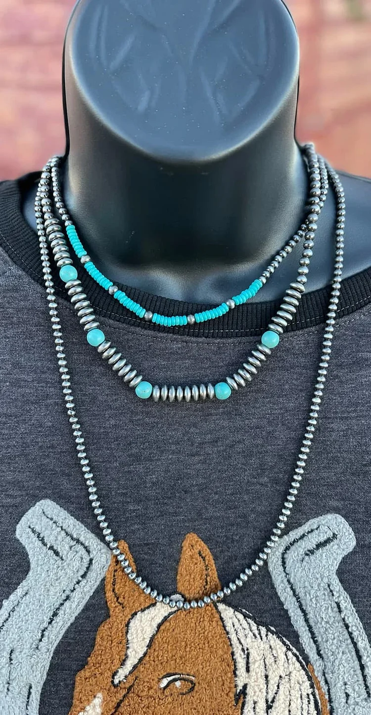 Rise Above Layered Turquoise Necklace