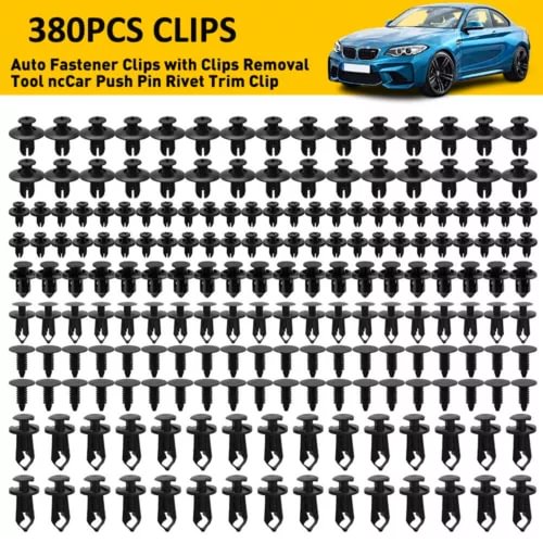 Dronehint Set of 380 pcs Car Body/Bumper Push Pin Rivet Retainer Trim Moulding Clip Parts (For: Acura) Parts