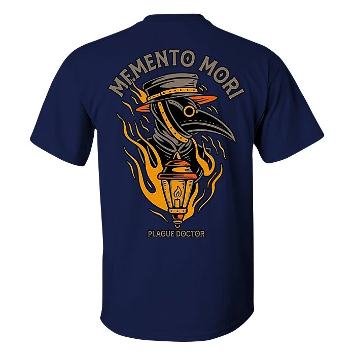 Memento Mori Plague Doctor Printed Men's T-shirt