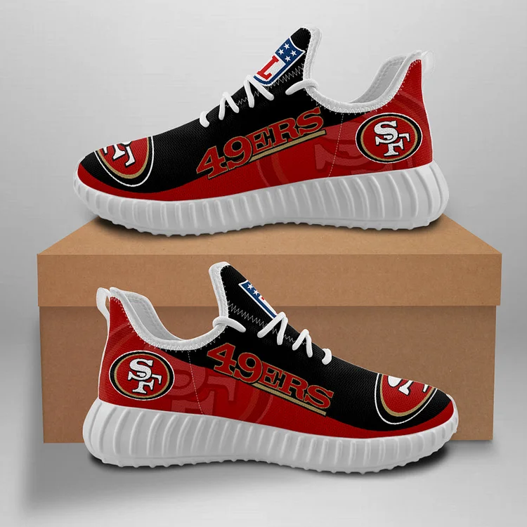 San Francisco 49ers Unisex Comfortable Breathable Print Running Sneakers
