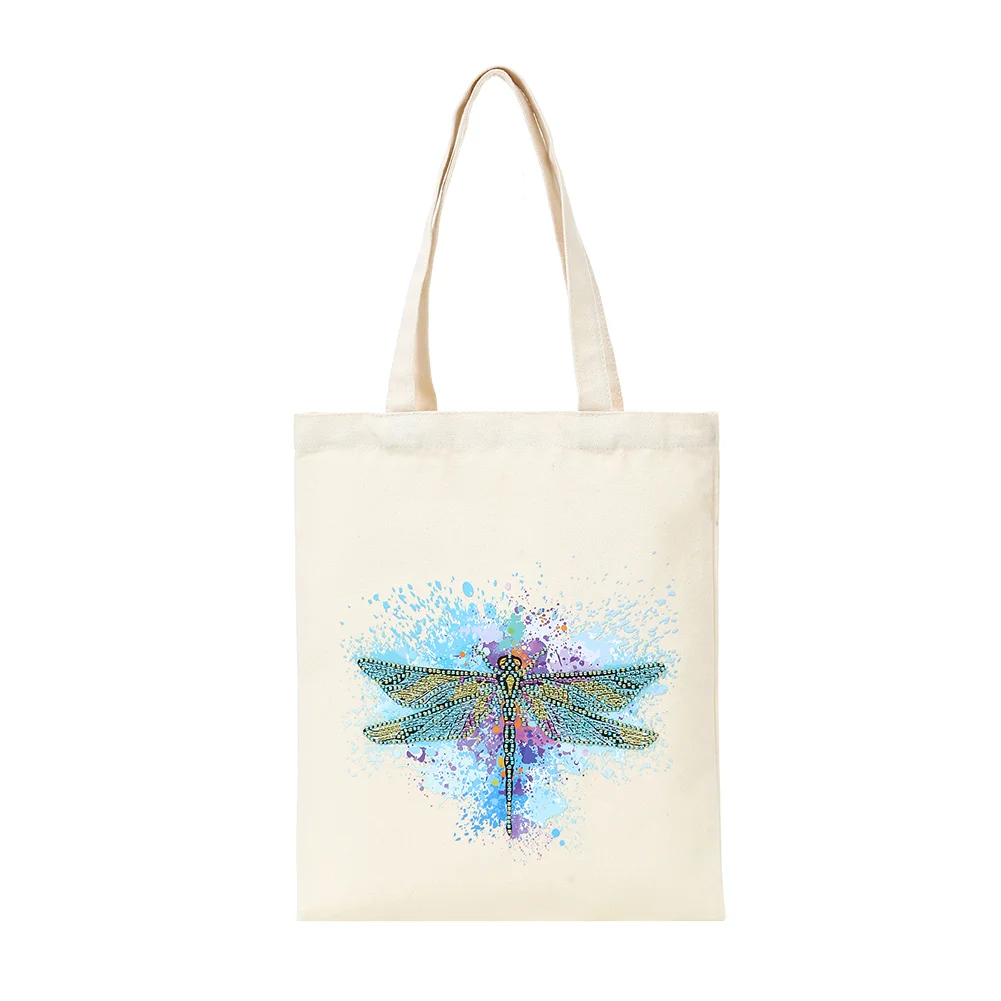 DIY Diamond Painting Eco-Friendly Bag - Dragonfly