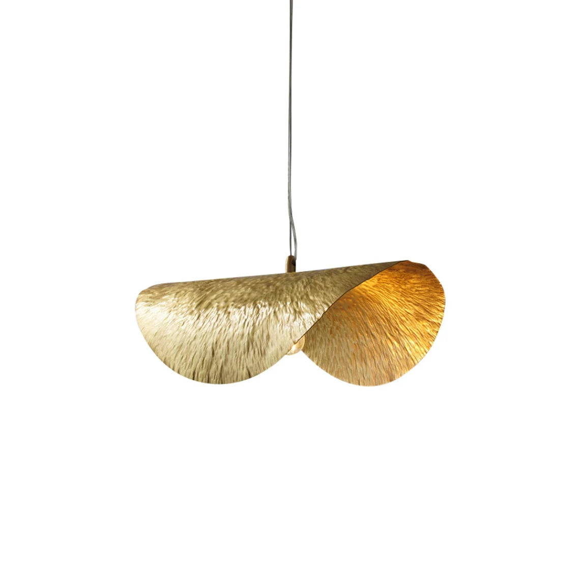 Luxurious Brass Lotus Leaf Pendant Lamp - Noble Elegance in Modern Decor