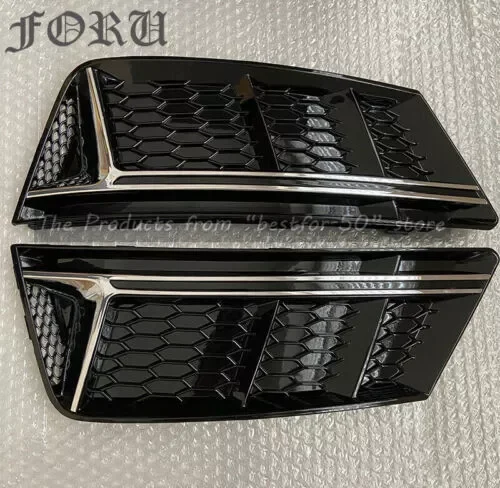 Dronehint For Audi A4 B9 Fog Light Cover Replacement Front Honeycomb Grille 2017 2018 2019 (For: Audi Sport Limited Edition) Parts