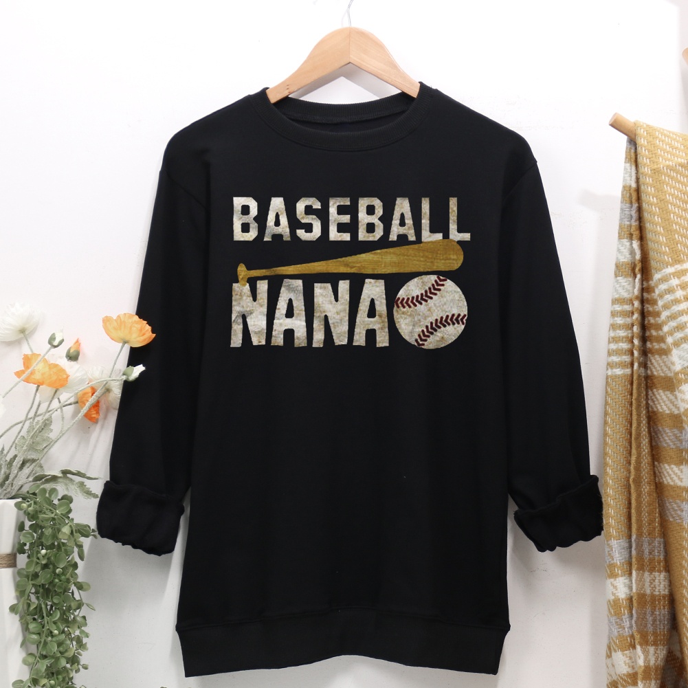 Baseball Nana Women Casual Sweatshirt-Guru-buzz