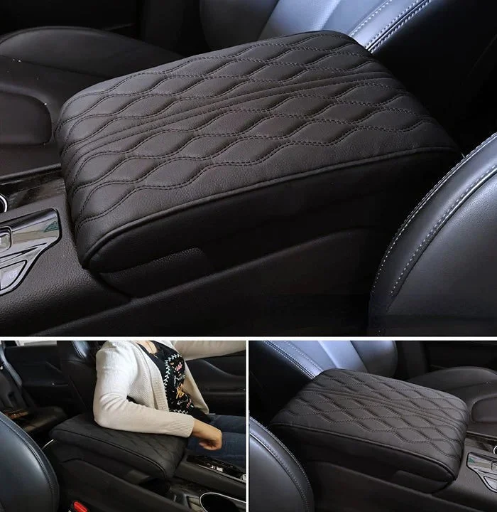 Leather Car Armrest Box Pad(Universal style) socialshop