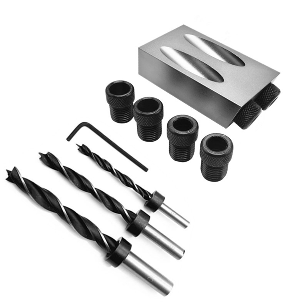 14pcs/set DIY Oblique Hole Locator Drill Bits Guide Pocket Hole Jig Kit, 501 Original
14pcs/set DIY Oblique Hole Locator Drill Bits Guide Pocket Hole Jig Kit, 501 Original