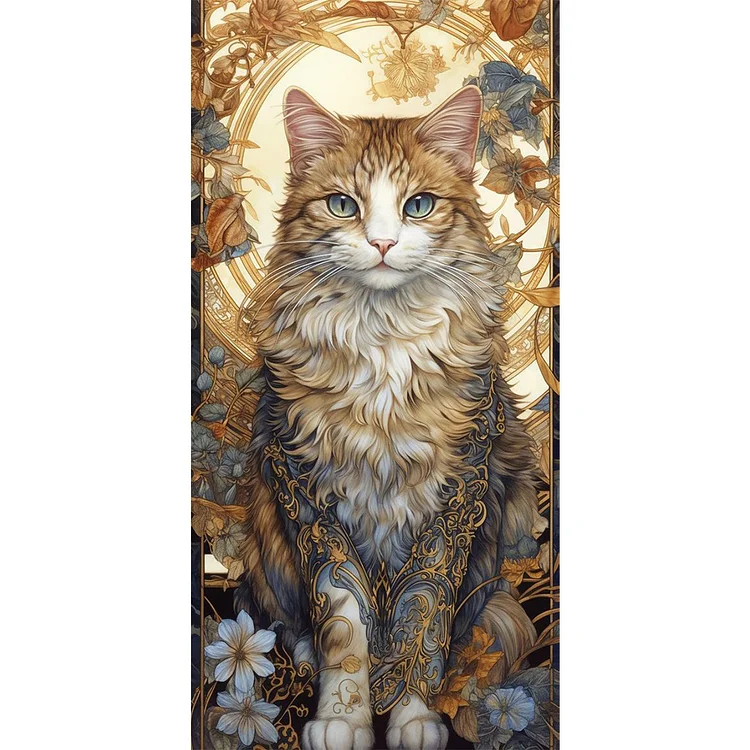 Cat Animal - Full Round - Diamond Painting(40*80cm)
